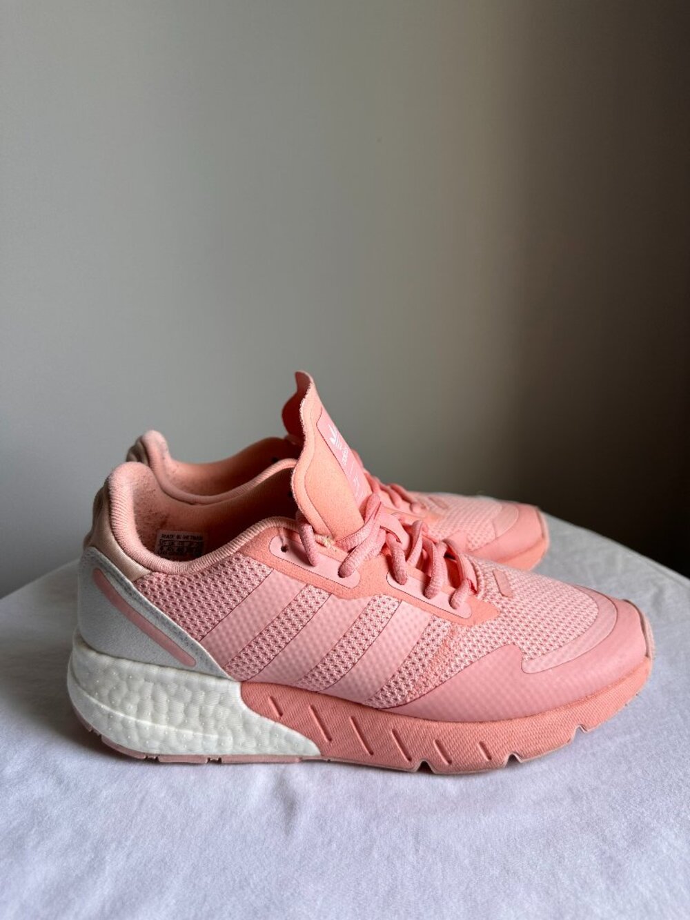 Adidas ZX 1K Boost Women's Running Shoes Vapour Pink Boost Sole Sz 8